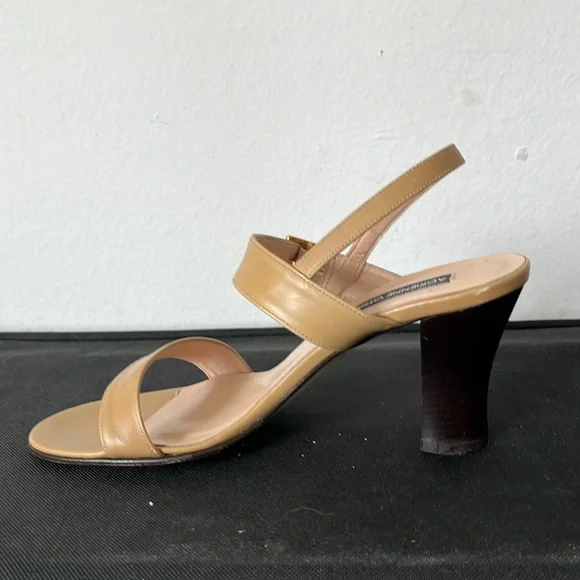 Adrienne Vittadini Furea Calf  Camel Heels Sandals 
Size 7N - Picture 2 of 5